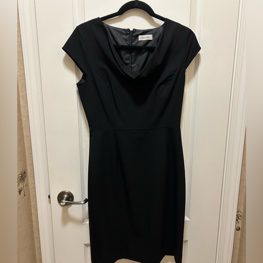 Calvin Klein simple black dress